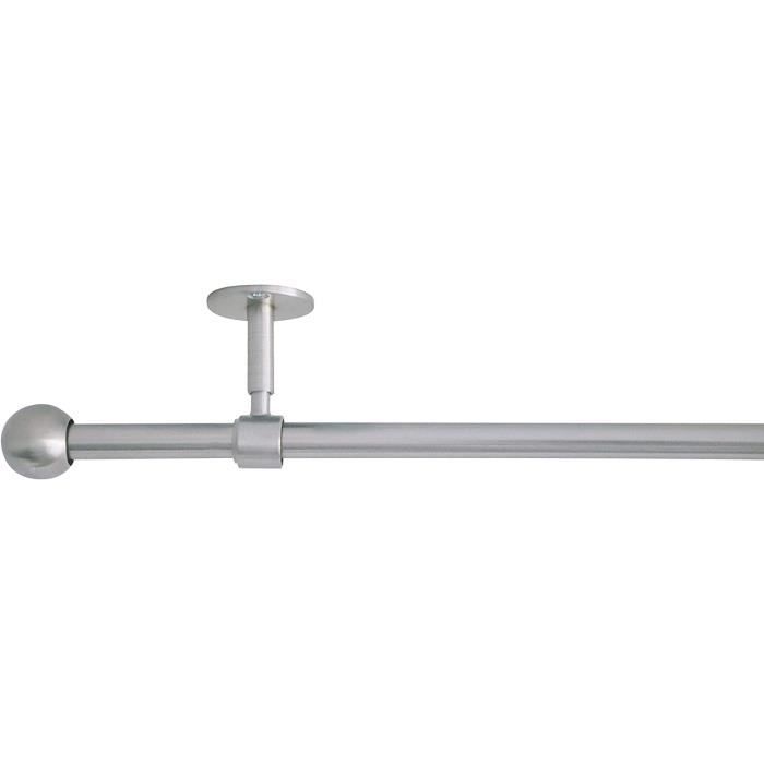 Lot De 2 Tringles À Rideaux Extensibles Blanches Avec Supports Et