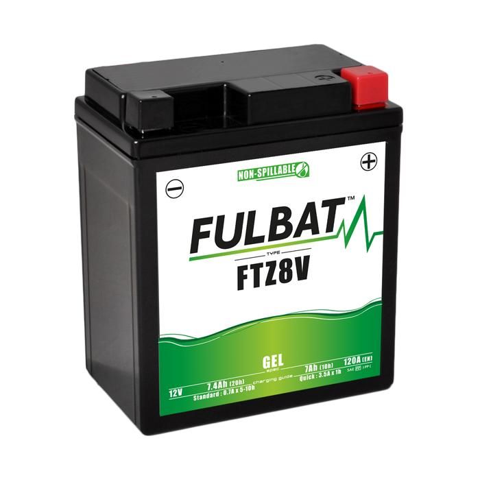 Batterie GEL Fulbat 12V 5.5AH - SLA, Sans Entretien, Pour Moto, Quad, Scooter