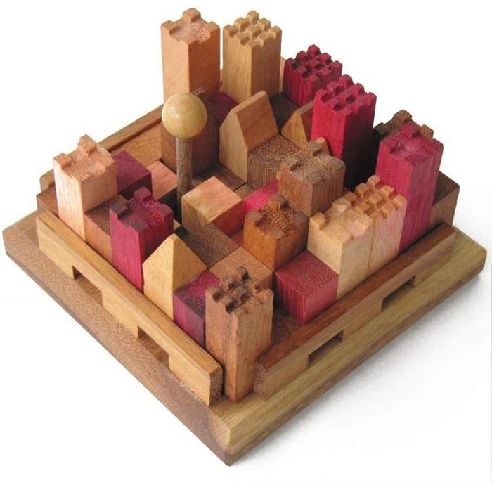 Solution Casse Tete Bois Etoile 12 Pieces City Jeu Casse Tete En Bois Massif Aux Normes Ce A Partir De 10