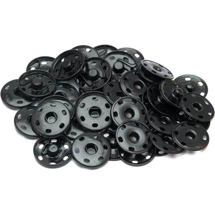 Lot De 100 Boutons Pression Métalliques En Laiton à Coudre