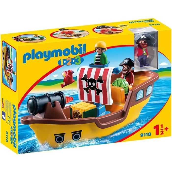 Bâteau de Pirates - PLAYMOBIL 1.2.3 - 9118