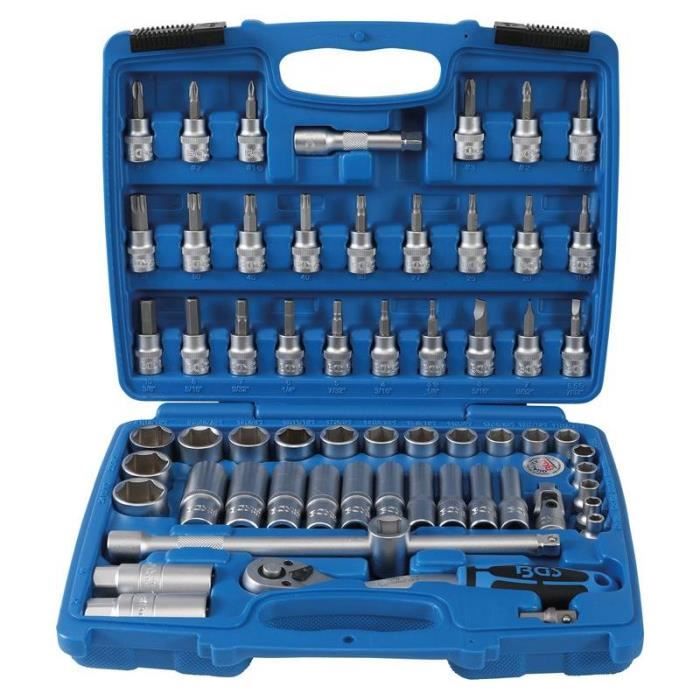 Coffret de douilles six pans 10 mm (3/8) 61 pièces