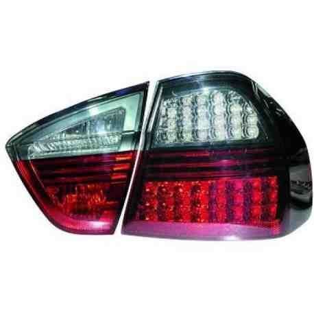feux arrières design, LED, rouge-noir E90, 05->> LED pour: BMW serie 3 (E90/91) Lim./Touring 05-08
