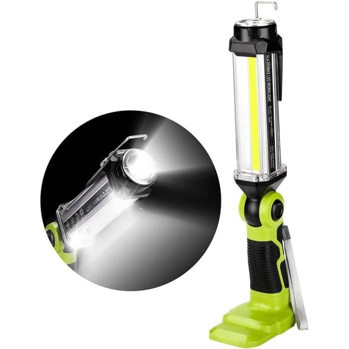 18V Lampe De Travail Led Sans Fil Portable Large Et Longue