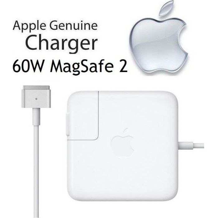 Original Apple 60W Magsafe 2 Chargeur Adaptateur Secteur AC Power