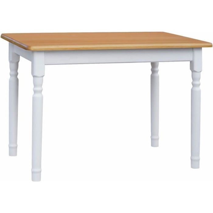 Table 120 X 60 Cm Blanc Aune Rectangulaire Pour Cuisine Ou Salle A