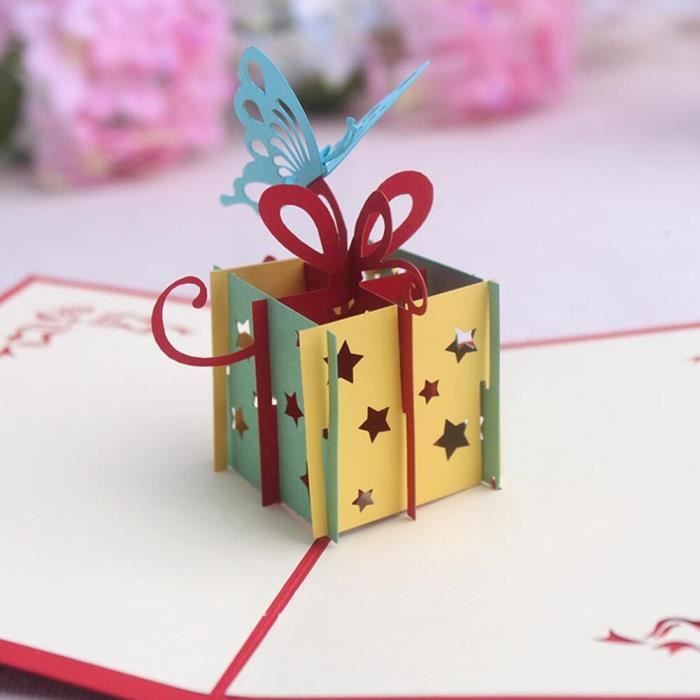3d Avec Enveloppe Gateau Cadeau Bricolage Carte De Voeux Joyeux Anniversaire Fete Fournitures Saint Valentin Benediction Papier Achat Vente Carte Correspondance 3d Avec Enveloppe Gateau Cdiscount