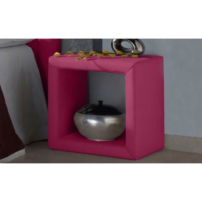 Table De Chevet Cube Couleur Rose Achat Vente Chevet Table