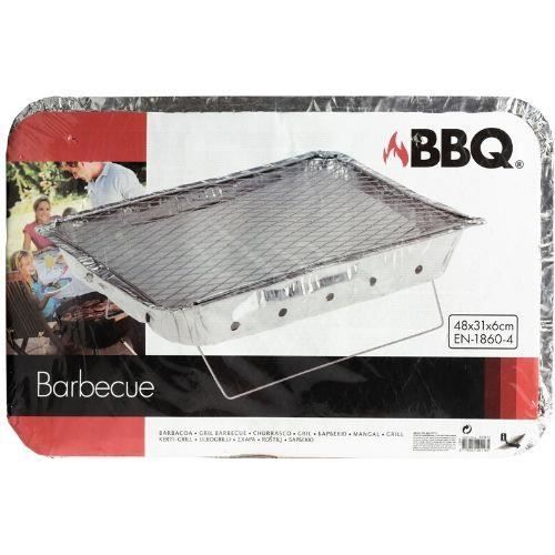Bbq Barbecue jetable instantané avec charbons XXL