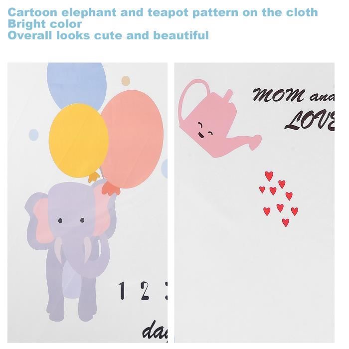 Dessin Anime Theiere Motif Elephant Bebe Mensuel Jalon Tissu Infantile Photo Fond Tissu Hb040 Cdiscount Beaux Arts Et Loisirs Creatifs