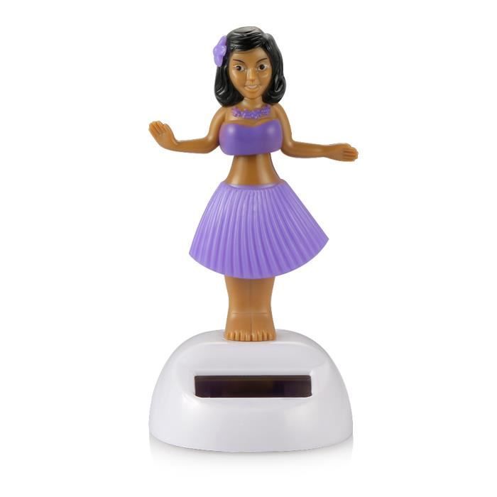 Violet - Figurine Tahitienne Solaire Danseuse Pour Tableau De Bord De
