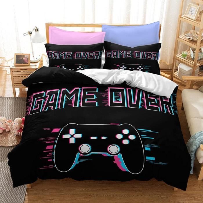 Autocollant mural 3D - Gamer - Décoration murale enfant - Coloré