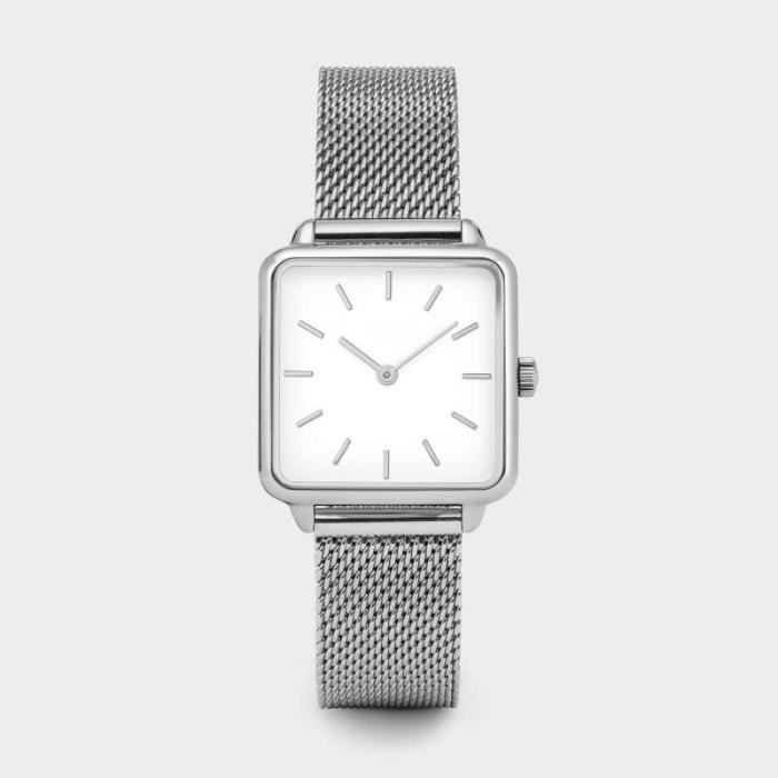 Montres Montres simples pour femmes cadran carr montre bracelet