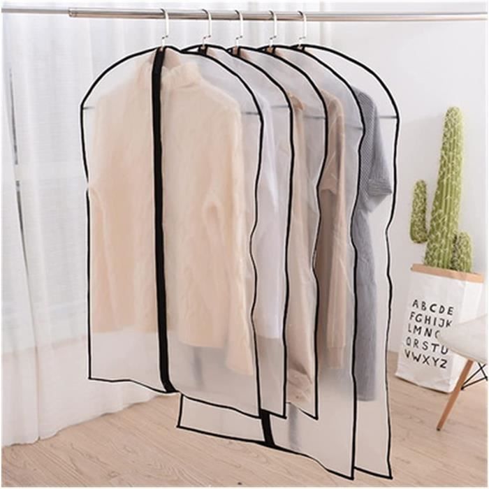 Housse de protection Vetements suspendus robe de vetement costume manteau housse house de rangement sac poche caisse organisa 110
