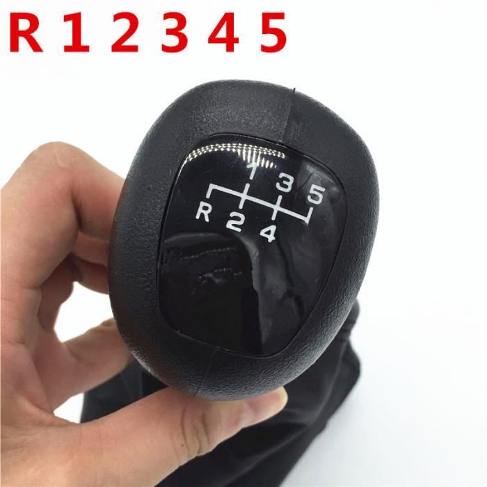 Pommeau Levier De Vitesse Pour Mercedes Vito W639 (2003-2010) - Noir, Cuir Synthétique - 8