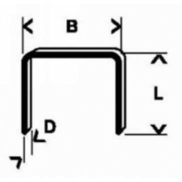 Agrafes à fil plat type 54 12 9 x 1 25 x 6 mm Bosch 2609200218
