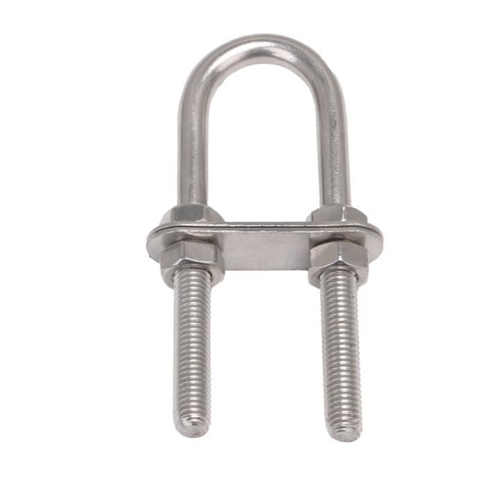 Boulons En U (U-bolts) En Acier Inoxydable 316 Marine - Avec Plaques Et écrous, Qualité Italie, Pour Fixation Robuste