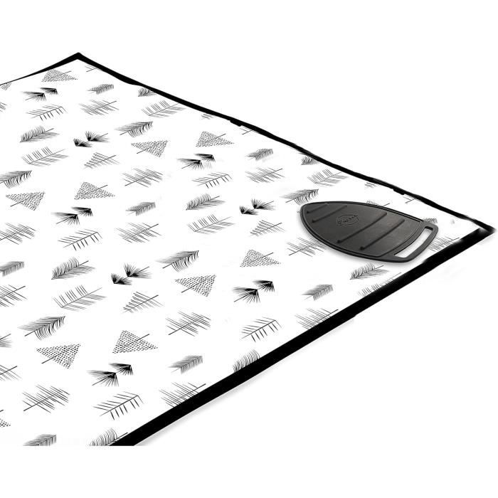 ESTETHI Tapis de Repassage avec Support en Silicone – Nappe de Repassage Pliable pour Voyage et