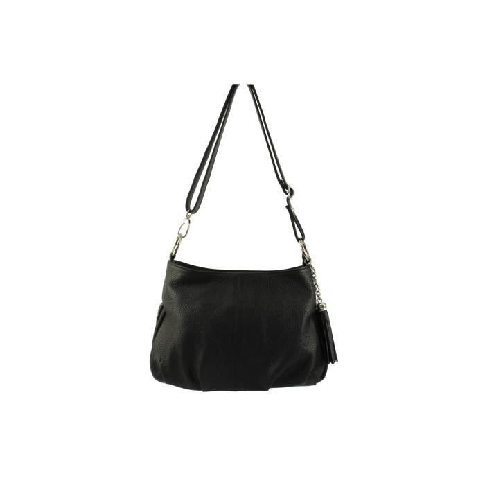 Sac à Main Et Bandoulière En Cuir Véritable Dollar - Fabriqué En Italie, Chaîne Amovible, Style élégant - 7
