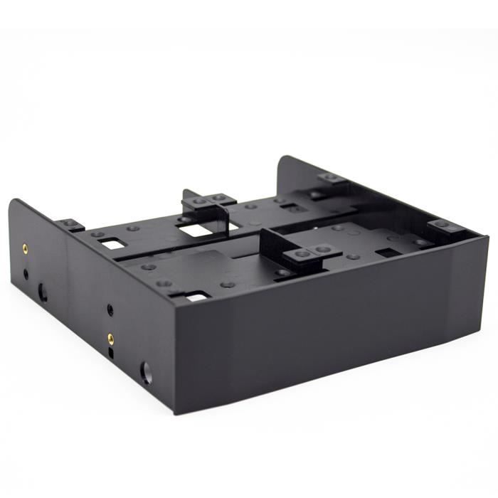 Adaptateur Baie 5.25" Pour Disques 2.5"/3.5" - Support HDD/SSD Avec Vis - Pour PC De Bureau, Montage Facile