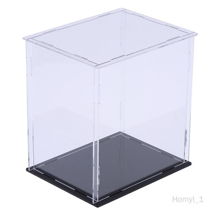 Lot de 8 vitrines transparentes en acrylique avec protection UV pour souvenirs de baseball, autographes