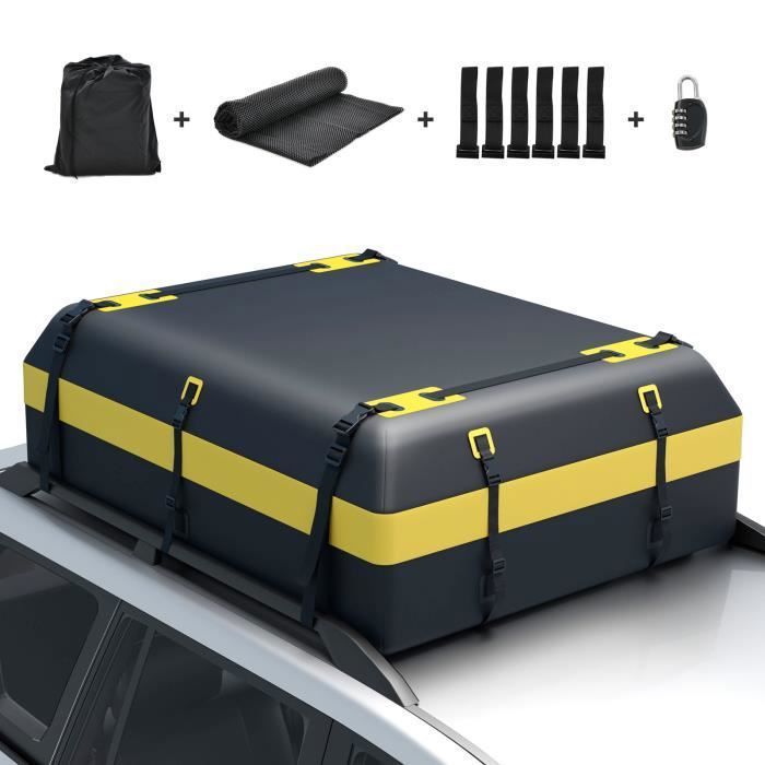 COSTWAY 600L Sac de Toit de Voiture Étanche avec 10 Sangles 6 Crochets de  Porte, Verrouillage, Tapis Antidérapant, Sac de Rangement - Cdiscount Auto