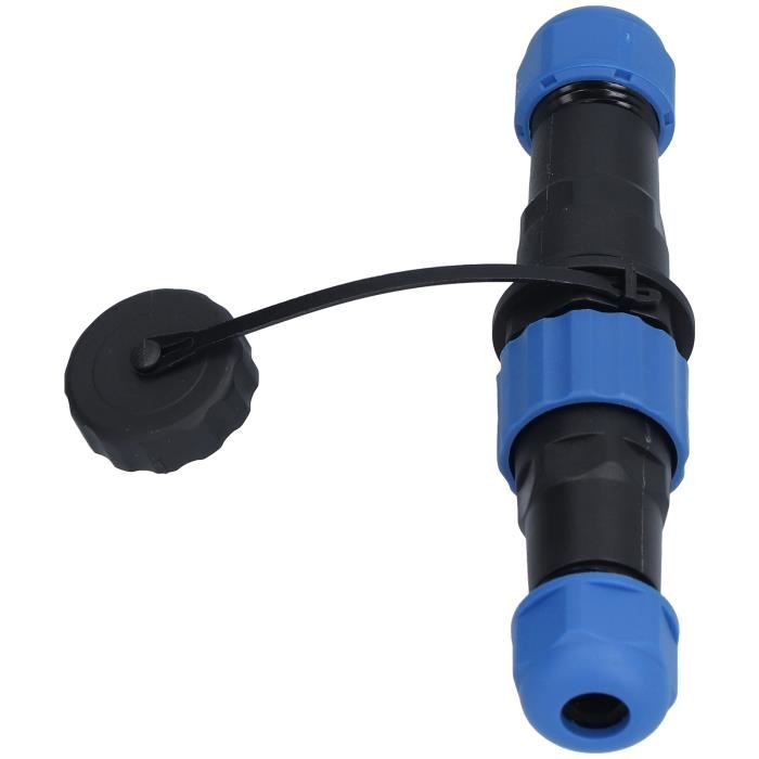 Connecteur HangTon HE21 3 Broches 30A IP68 Étanche - Prise Industrielle Filetée, Mâle/Femelle + Montage Panneau, Pour Extérieur Et Usage Intensif
