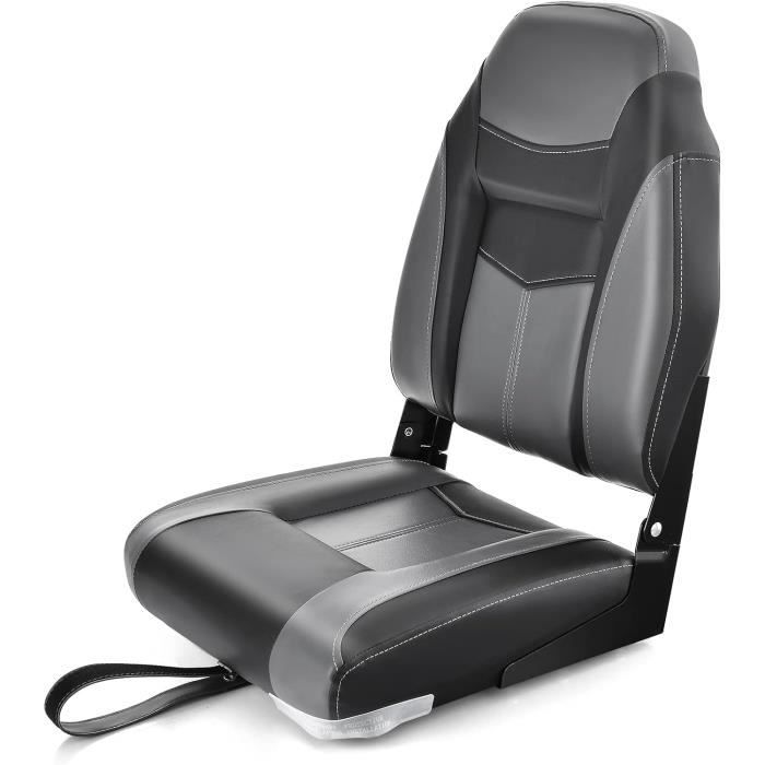 Siège De Pêche Marin Siège De Pêche Coulant Marin – Rembourrage Confort, Cuir PVC Résistant Siège Rembourrage Mousse Mémoire