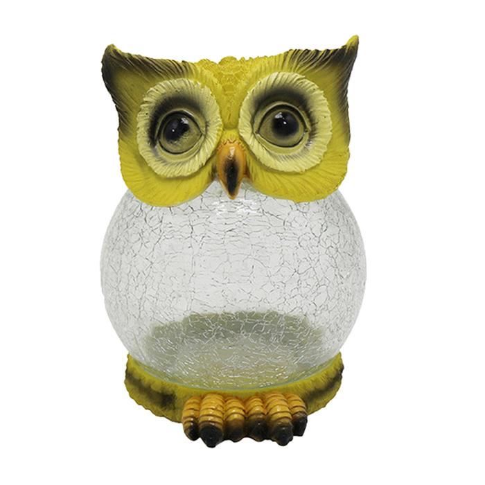 Lampes Solaires Hibou Pour Jardin - Décoration Extérieure Automatique, Résistante Aux Intempéries - Pour Pelouse, Terrasse, Balcon