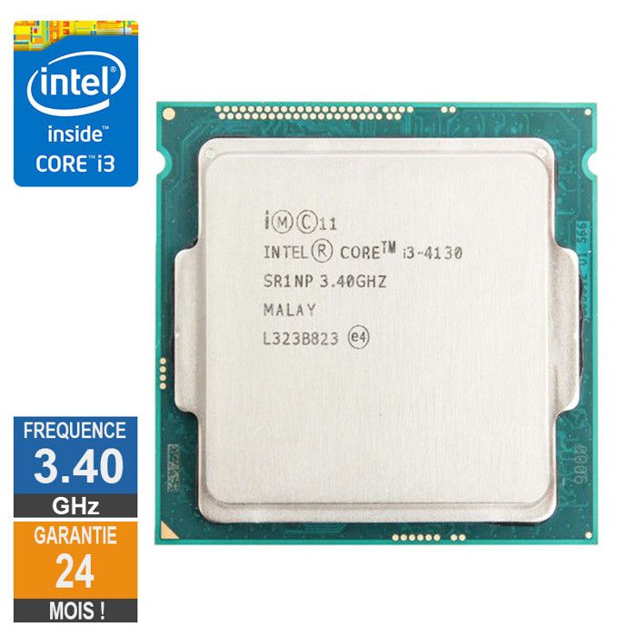 Processeur Intel Core I3-4130 3.40GHz SR1NP FCLGA1150 3Mo - Intel