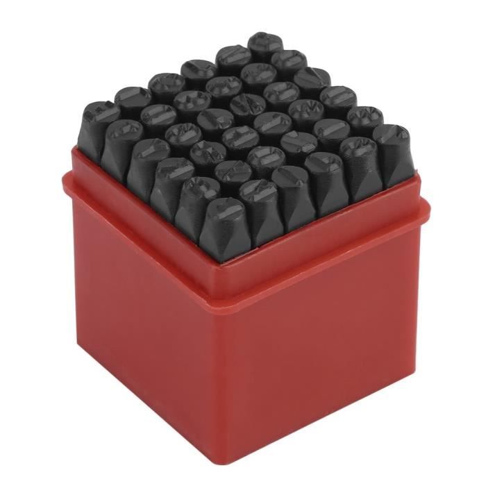 4 mm 36pc Lettre /& Numéro Stamp Set Métal Punch timbres