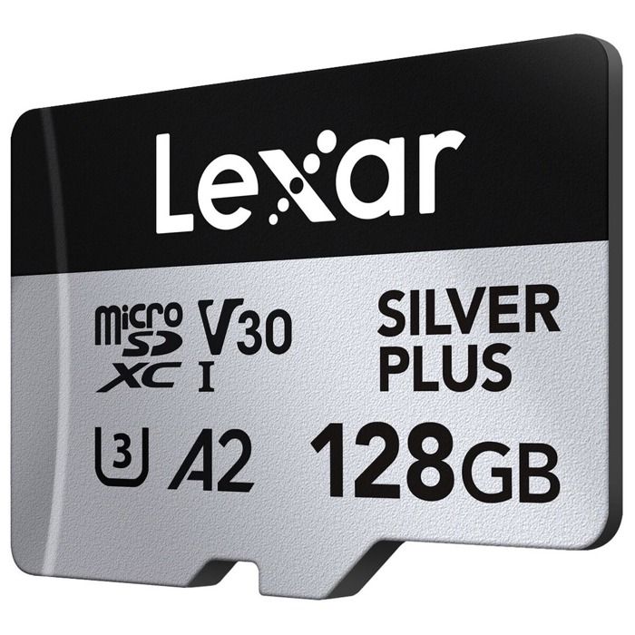 Carte mémoire micro SD Lexar XC 128GO SILVER PLUS