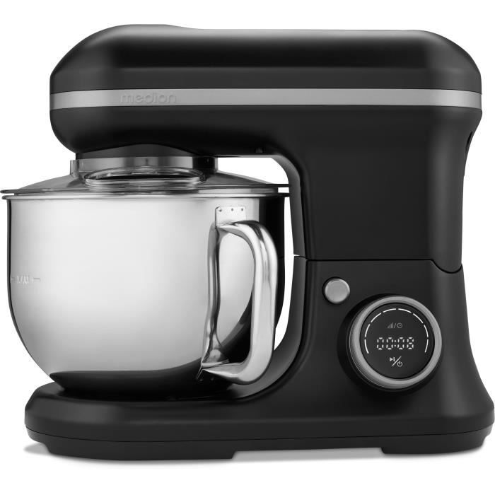 Robot pâtissier MEDION MD18420 5 8 vitesses Bol à glace