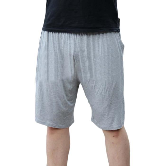 ZIXINGA Bas De Pyjama Homme Bermuda Shorts Salon Élastique Court Pantalon Shorts De Nuit Grandes Tailles