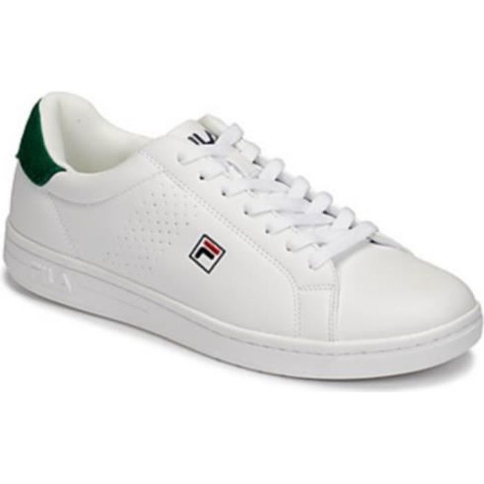 Basket Homme FILA Crosscourt 2F Blanc et Vert Blanc Cdiscount