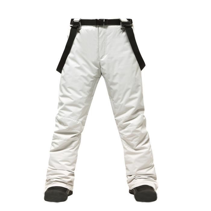 Pantalon Pantalons À Bretelles De Snowboard Isolés Imperméables Hommes Ski Bluerened21054