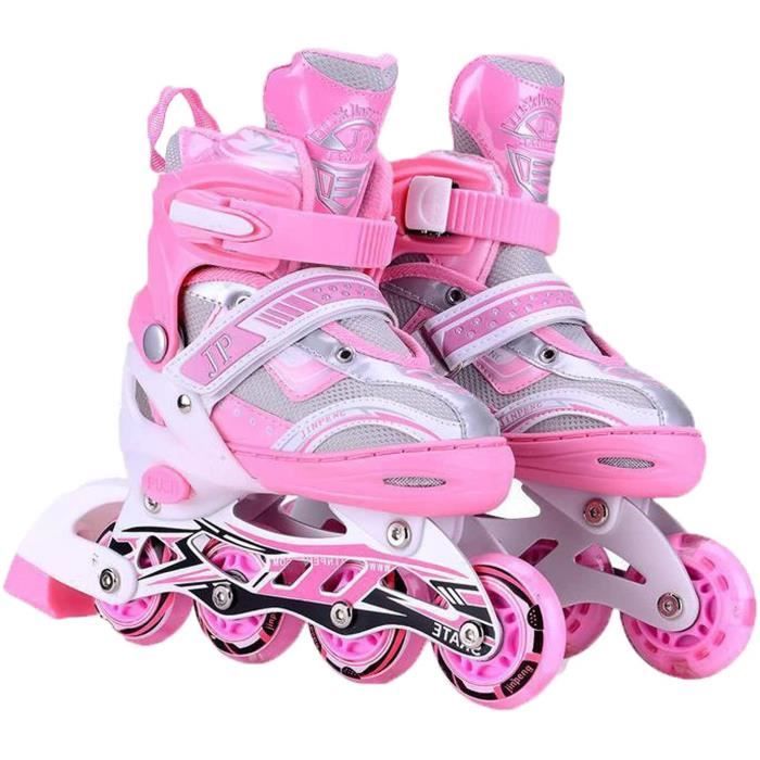 Patins à Roulettes Enfant Mesuca Ferrari - Taille Ajustable 30-33 - Fille Et Garçon - Neuf