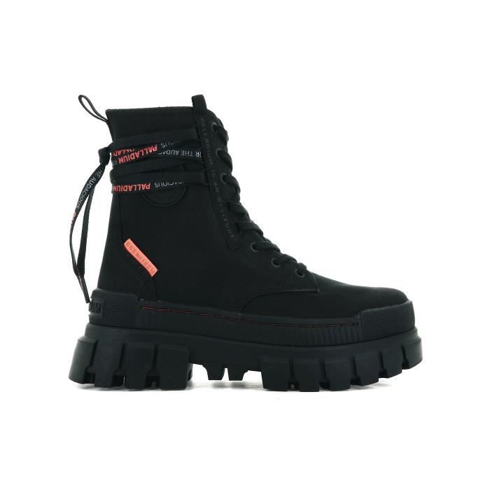 Basket Femme Palladium Revolt Boot Tx Noir Black Cdiscount