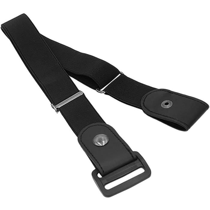 Lot De 5 Ceintures élastiques Sans Boucle - Ceinture Invisible Réglable - 5 Couleurs - Pour Femme/homme