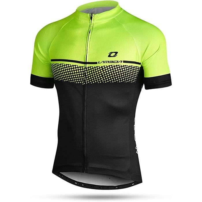 Maillot de cyclisme manches courtes LAMEDA pour homme - Vert - Respirant