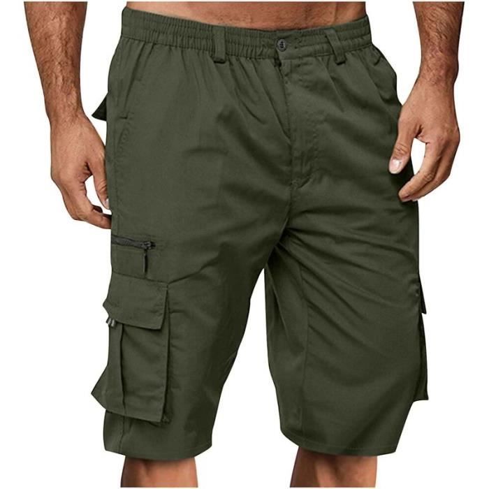 Short De Travail Homme Cargo Pas Cher Pantacourt Homme Été Multi