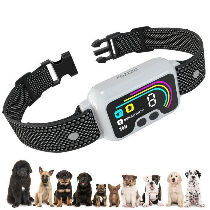 Meilleurs prix pour Collier Anti Aboiement Automatique Chien Rechargeable, 4 Modes 8 Sensibilité Intelligent avec IP67 pour Petit/Moyen/Gros Chien