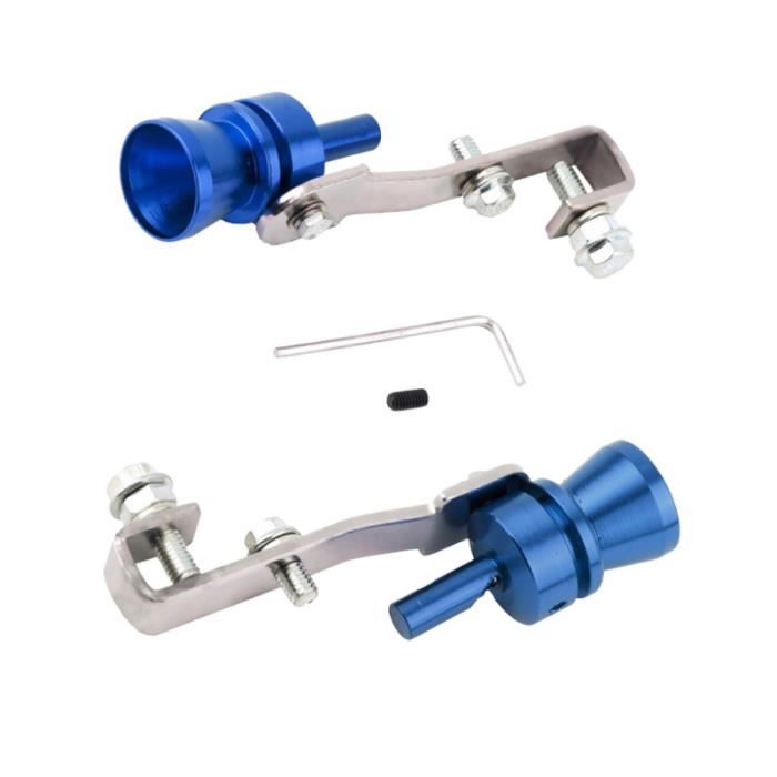 2 Sifflets Turbo Pour Échappement - Simulateur De Son Blow-off - Aluminium Rouge - Universal