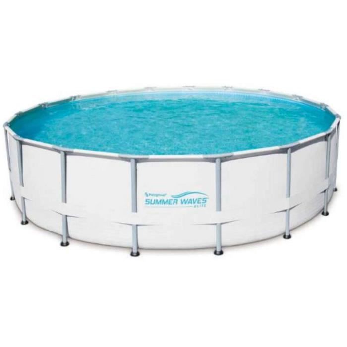 piscine tubulaire ronde o5 49x1 32m summer waves cdiscount jardin