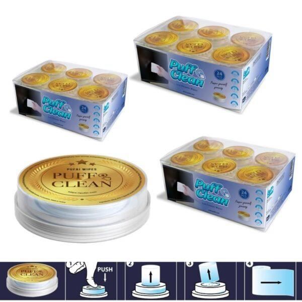 Puff Clean Pufai Puff Clean Lot de 72 Lingettes de Nettoyage Pour écran LCD D ...