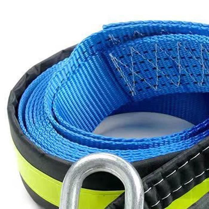 Corde Remorquage Voiture 5T - 5m Jaune Fluorescent | ZHYUAN