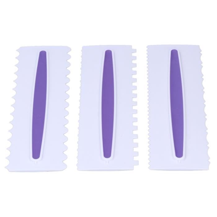 Tunejoy Grattoir à Gâteau Acier Inoxydable 22,5 Cm – Lisseur Glaçage Double Face, Outil Pâtisserie Professionnel Crème Beurre