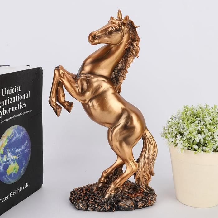 Figurine Cheval Embrassant Ange - Statue Résine Amitié Cheval - Cadeau Femme & Fille Amoureuse Des Chevaux