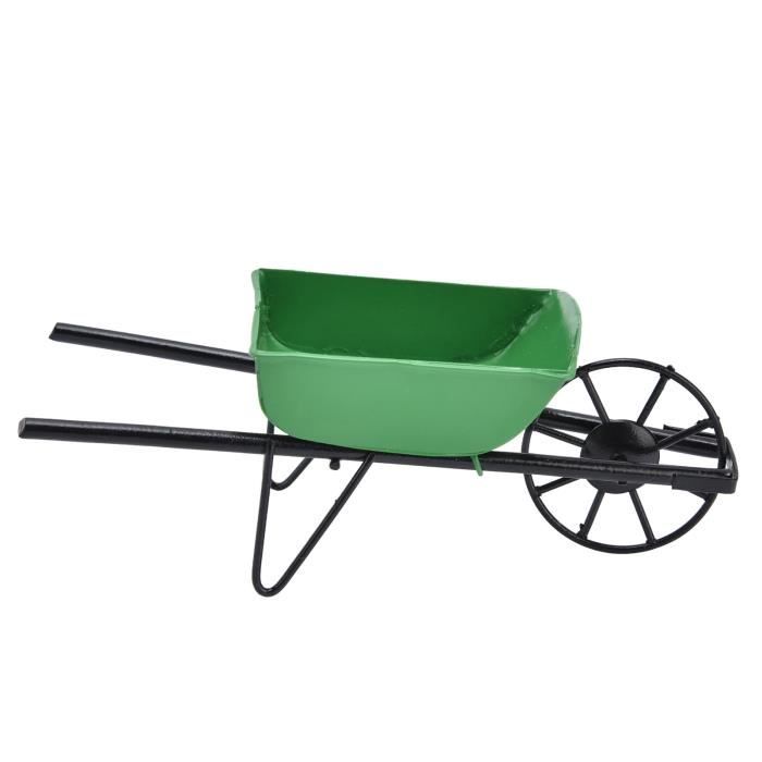 Miniature Chariot Et Brouette Fée - 2 Modèles - Accessoire Jardin Féerique Ou Décoration Maison - Environ 4cm