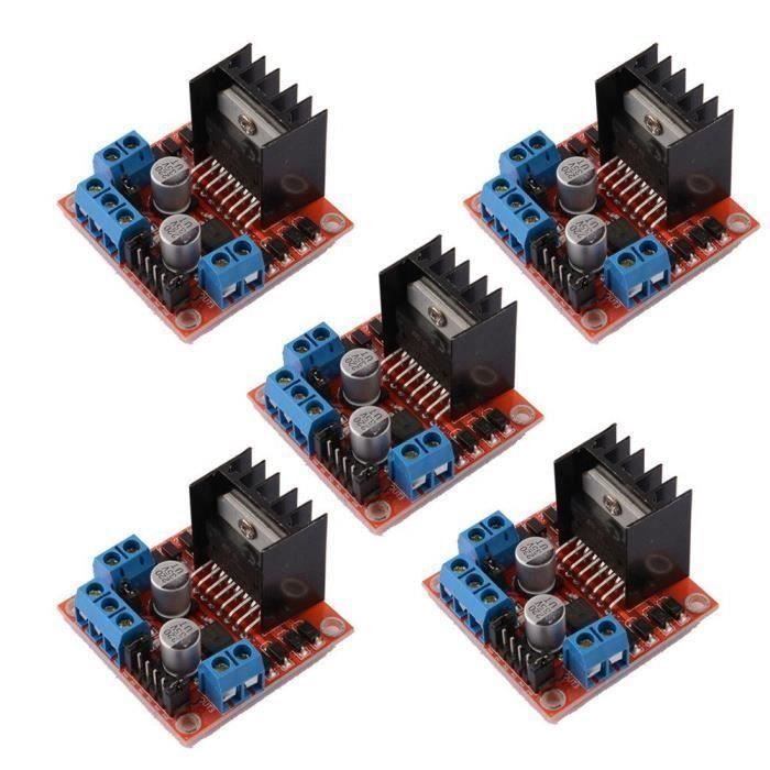 Module Contrôleur Moteur L298N - Double Pont H - Pour Arduino, ESP32, Robotique - Lot De 2